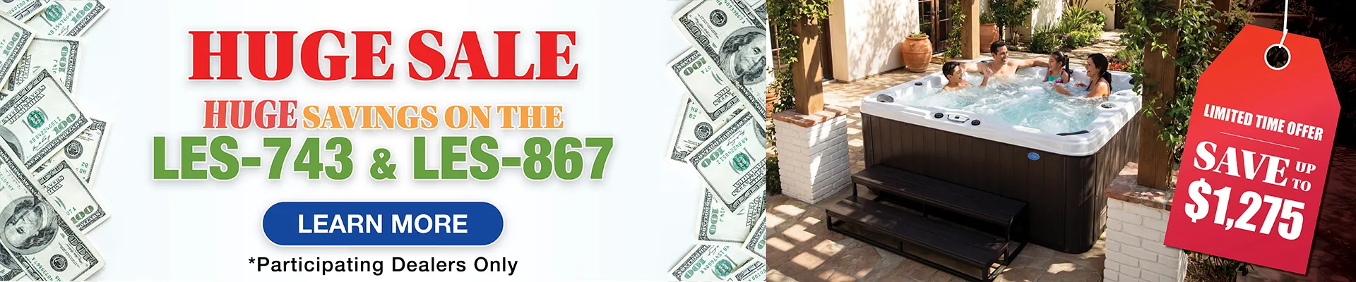 Calspas hot tub being used in a family setting - Fort Walton Beach